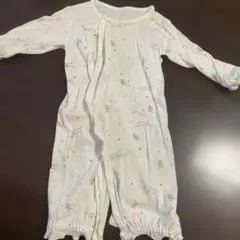 テディベアプリントロンパース F50-75