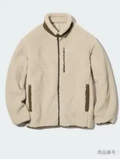 ユニクロ 防風アウターフリースジャケット ベージュ XL