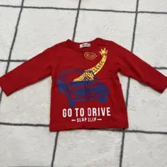 SLAP SLIP 赤いTシャツ 80 キリンデザイン