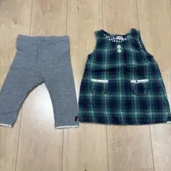 ミキハウス　ワンピースとレギンスセット