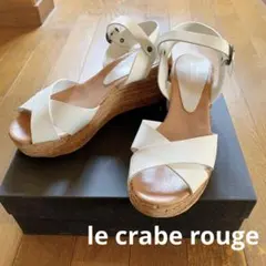le crabe rouge サイズ38 クロスデザインサンダル　ヒットマン靴のサムネイル