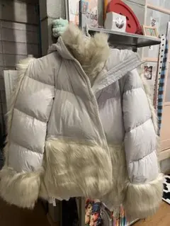 NIKE × sacai コラボレーション ダウンジャケット ホワイトS