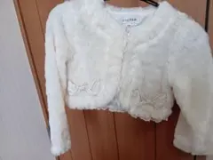 anyFAM ホワイトファーボレロ 100cm