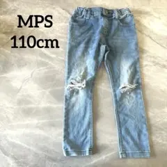 MPS 男女兼用　ダメージジーンズ　110cm ゴム調節あり ジーンズ　パンツ