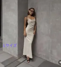 新品未使用】ALEXIA STAM♡アリシアスタン リブワンピース ベージュ 