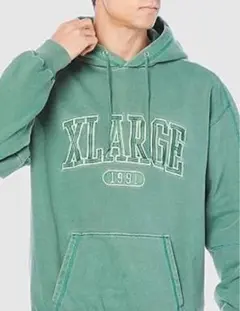 X-LARGE エクストララージ フーディ パーカー グリーン
