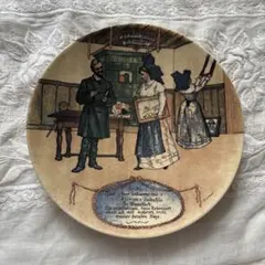 フランス　アンティーク　ヴィンテージ　サルグミンヌ　トーキングプレート　アルザス