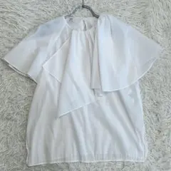 極美品】ENFOLD WAVE SHIRRING ノースリーブ ホワイト 38 - メルカリ