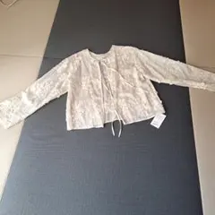 アイボリー レースカーディガン