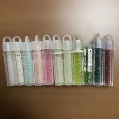 プラスチック製ビーズ 12本セット