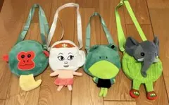 イタリアンブレインロッド ぬいぐるみポーチ4点セット ショルダー 直径約15cm