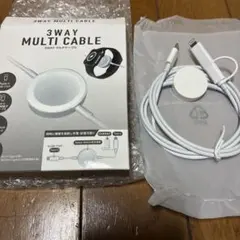 マルチケーブル　Apple Watch　バッテリー　充電器　typeC