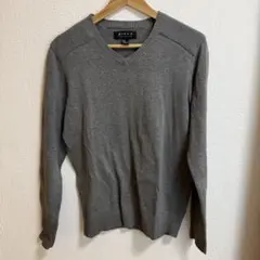 Forever21 21MEN グレー Vネックセーター XS