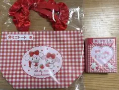 サンリオ 当たりくじ mikko ミッコ トートバッグ カード収納ファイル 赤