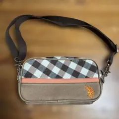 US POLO ASSN. ポロ チェック柄ショルダーバッグのサムネイル