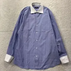 ブラックレーベルクレストブリッジ ワイドカラーシャツ　ドレスシャツ　チェックのサムネイル