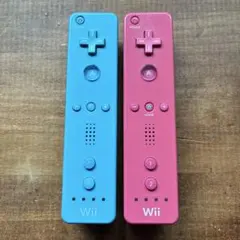 Wiiリモコン ピンク　ブルー　2個セット