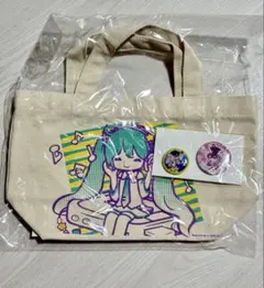 初音ミク　トートバッグセット(缶バッジ2個付き) Hatsune Miku