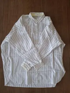 アメリカンホリック配色レギュラーカラーシャツMストライプシャツレディーストップス