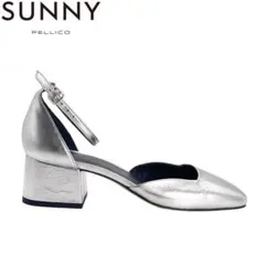 ★新品/定価3.7万★ PELLICO SUNNY パンプス 38 シルバーのサムネイル