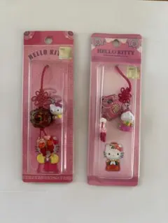 HELLO KITTY 韓国限定 韓服ストラップ 2種セットのサムネイル