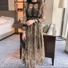 ロングワンピース　結婚式　演奏会　発表会　お呼ばれ　ドレス Mサイズ