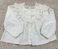ZARA キッズ　刺繍レースブラウス　12-18ヶ月　86cm