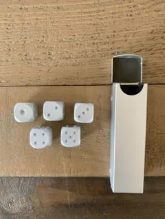 メタルサイコロ 5個セット 専用ケース付き　NICEANDKIS　アルミ合金