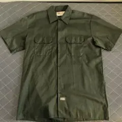 Dickies ディッキーズ デッドストック半袖ワークシャツ Lサイズ オリーブ