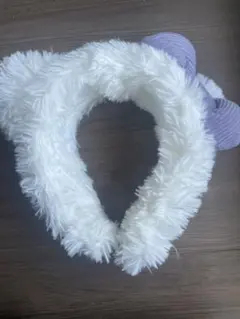 ユニバーサルスタジオ　ハローキティ 耳あて・イヤーマフ ホワイト・パープル