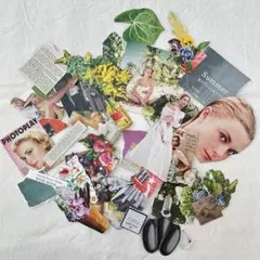 ヴィンテージ素材紙セット30枚 海外風コラージュ おすそ分けジャンクジャーナル③