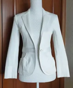 KUMIKYOKU　テーラードホワイトジャケット