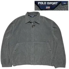 USA製【90s】ラルフローレン　ポロスポーツ　フリース　スウィングトップ