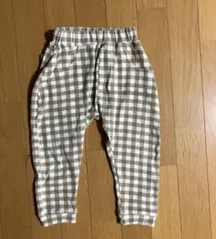 ペアマノン　長ズボン　チェック柄　90