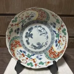 有田焼 峯山窯 飾皿 染錦牡丹花鳥 - メルカリ