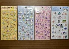 サンリオ　ぷくっとシール　4種セット　ダイソー　セリア