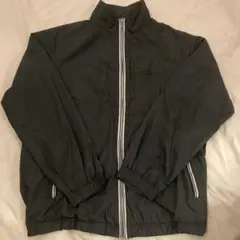 FIRST DOWN ブラック ナイロンジャケット