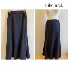 niko and.. ダークグレーロングスカート マーメイド