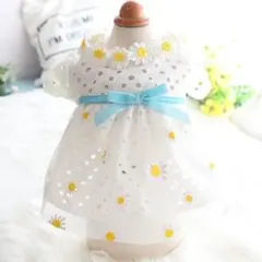 犬服　春夏服　向日葵ワンピ