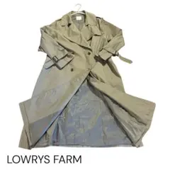LOWRYS FARM ロングトレンチコート カーキ フリーサイズ 春アウター