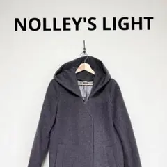 NOLLEY'S LIGHT ノリーズ フード付 2way コート　38 グレー
