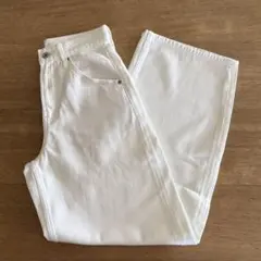バギーカーブジーンズ　白　23inch