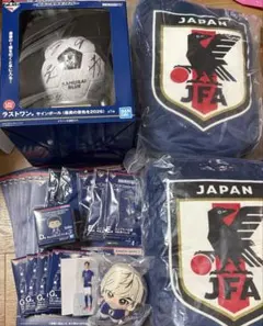 一番くじ サッカー日本代表ラストワン賞 A賞 B賞 タオル4種 7点セット 