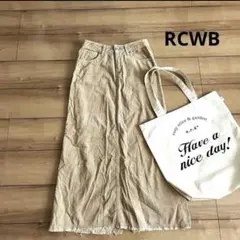 【RCWB アールシーダブルビー】カットオフロングフレアスカート　コーデュロイのサムネイル
