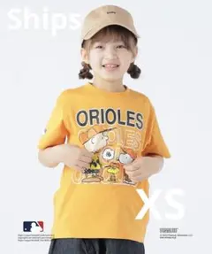 SHIPS KIDS スヌーピー×MLB TEE XS ベースボール Ｔシャツ