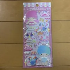 サンリオ キキララ リトルツインスターズ 着せ替えシール ぷっくりシール