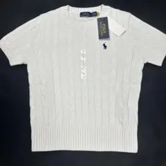 Polo Ralph Lauren ケーブルニット 半袖 ホワイト Lのサムネイル