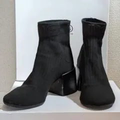 MM6 Maison Margiela ソックスブーツ ヒールブーツ 黒 39のサムネイル