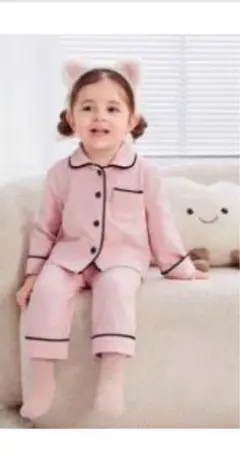 定価2500円 ピンク パジャマセット 2-3歳 90-100cm