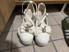 Amavel リボン付き ロリータ パンプス ハイヒール Lサイズのサムネイル